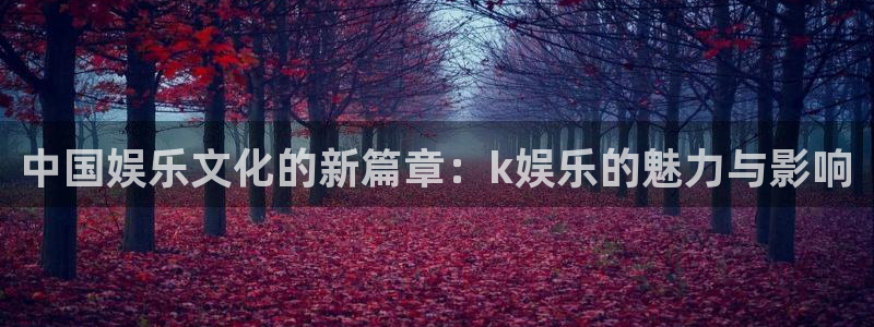 蓝图娱乐平台：中国娱乐文化的新篇章：k娱乐的魅力与影响